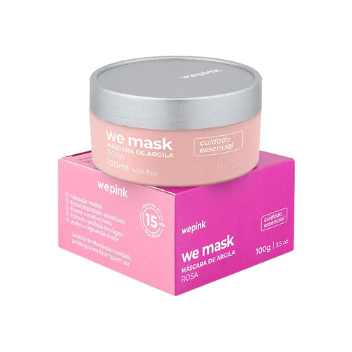 We Mask - Máscara de Argila
Rosa 100g