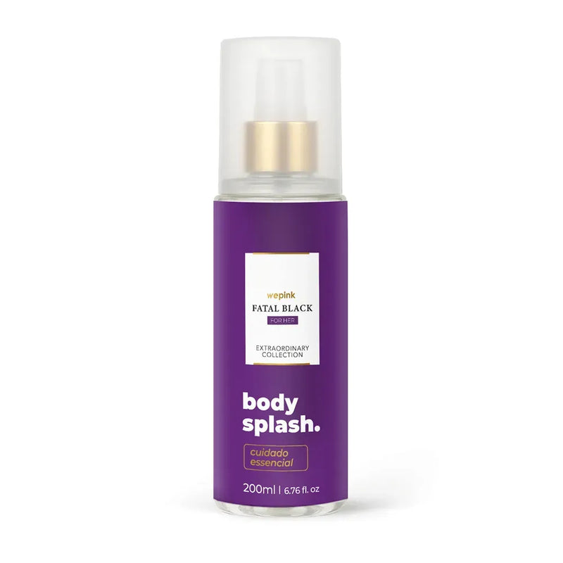 Body Splash Fatal Black For Her Desodorante Colônia 200ml