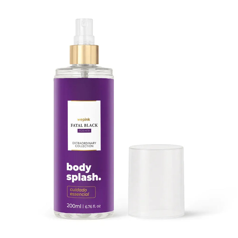 Body Splash Fatal Black For Her Desodorante Colônia 200ml