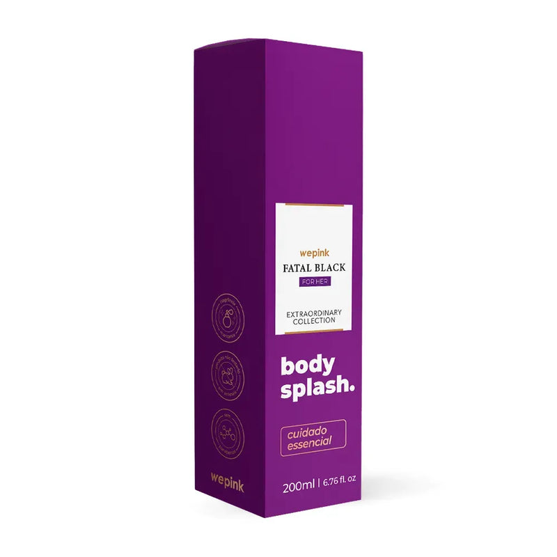 Body Splash Fatal Black For Her Desodorante Colônia 200ml